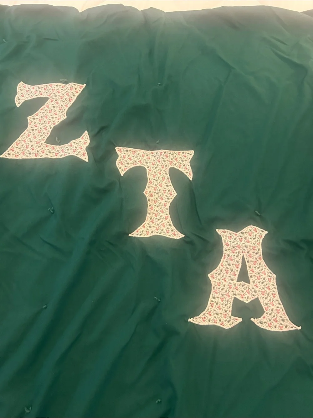 ZETA ZTA throw 38x57 vintage collegiate